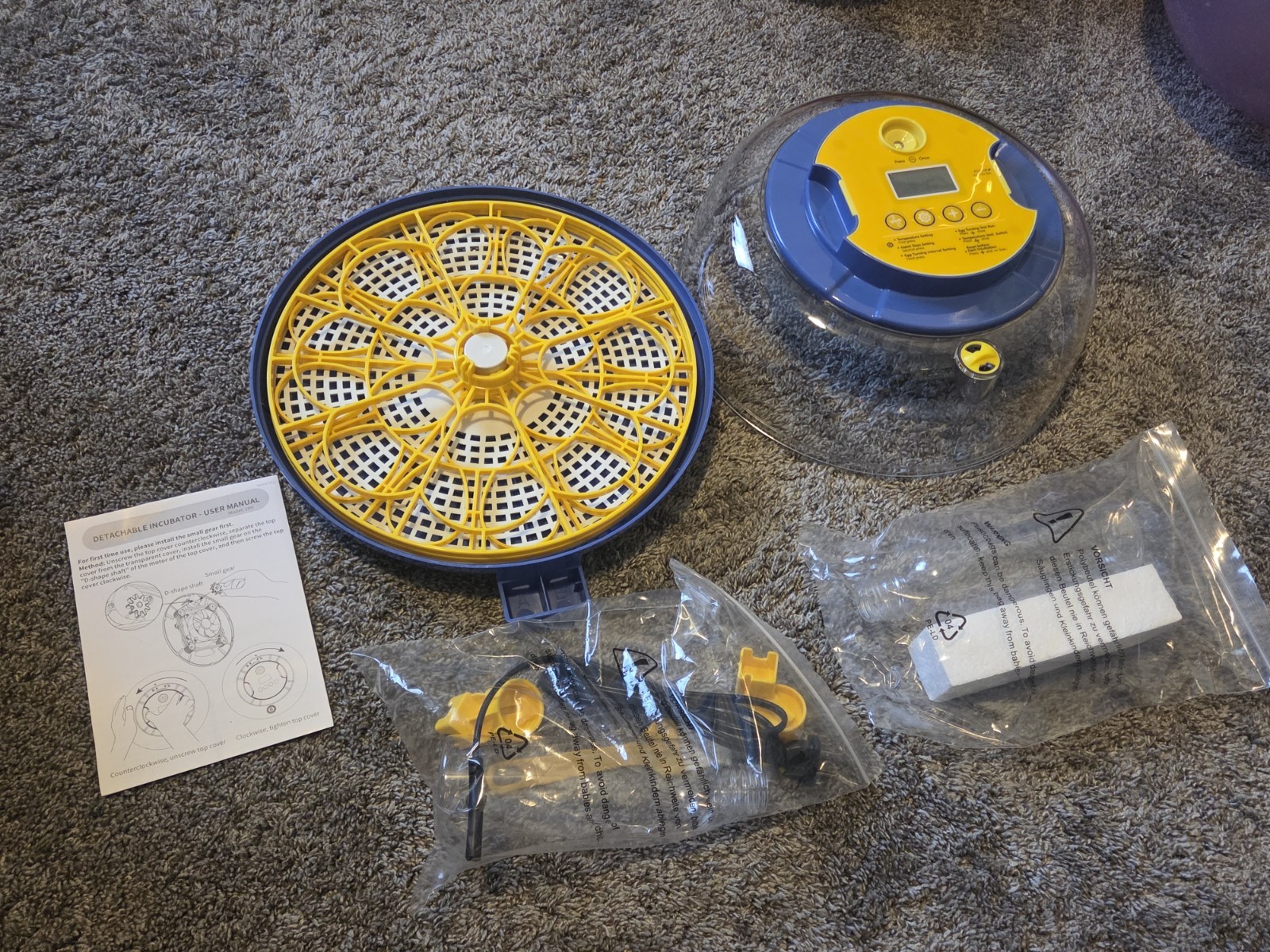 Cieex Incubator for Hatching 18 Eggs w/Automatic Egg Turning & Humidity Control