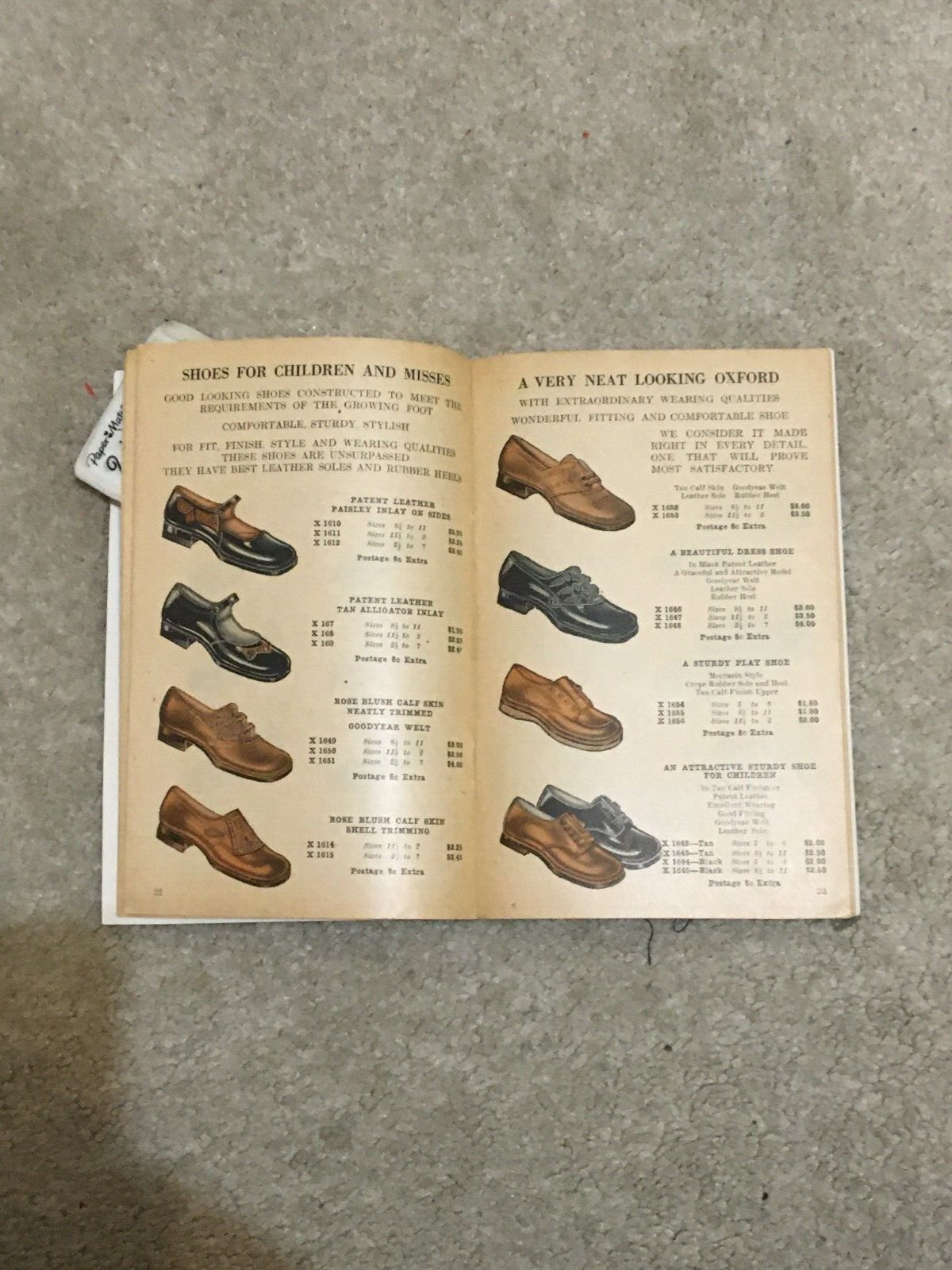 Vntg 1927 Anderson Shoe Co Men Women Shoes & Socks 52 Page Color Catalog Fashion