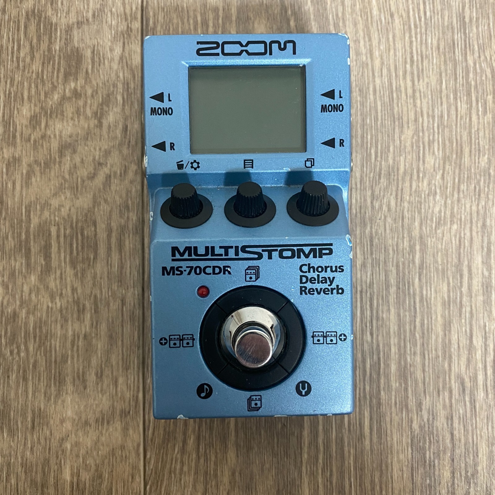 Zoom MS-70CDR MultiStomp Guitar Multi-Effects Pedal Chorus/Delay/Reverb Used