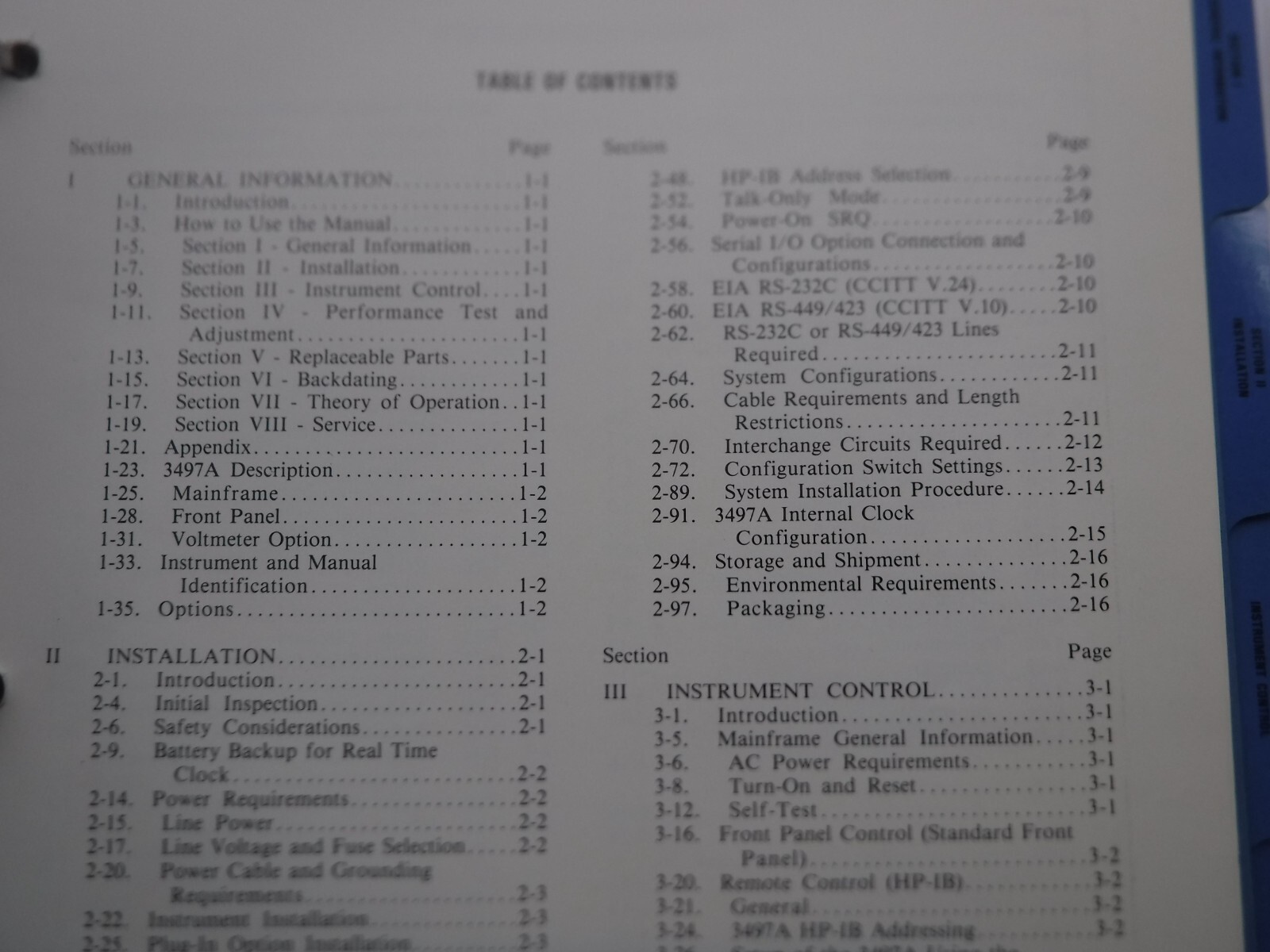 Hewlett Packard 3497A Data Acquisition/Control Unit Manual 03497-90020