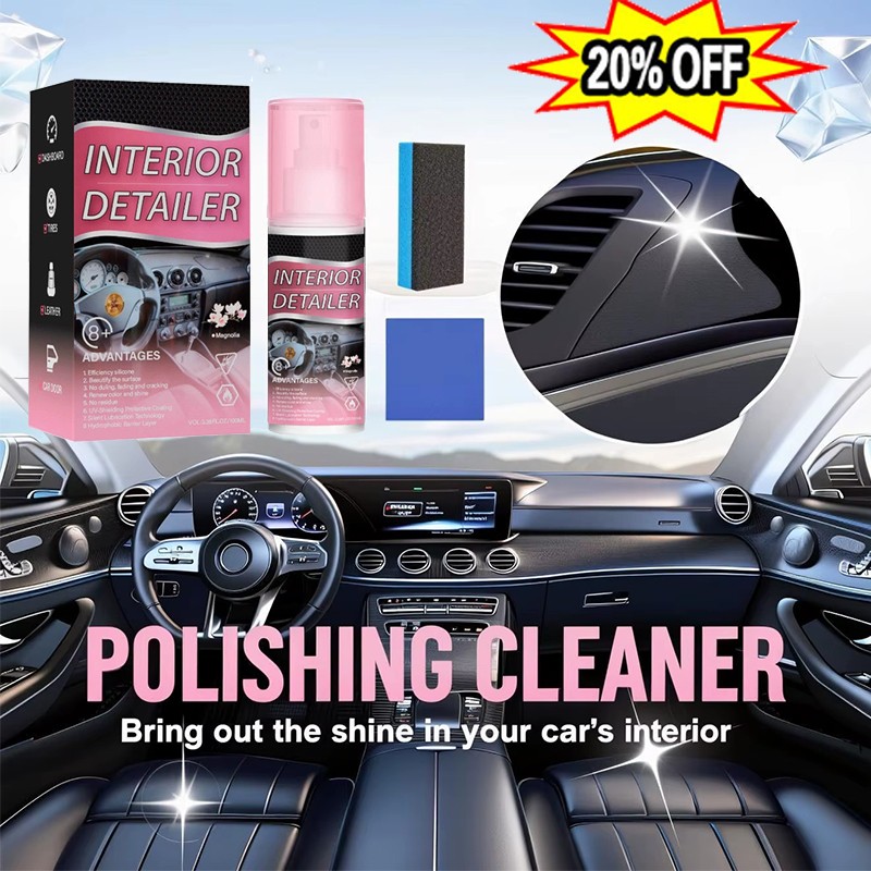 Car Interior Cleaner, Vehicle Interior Polish Interior Detailer Spray~100ML US