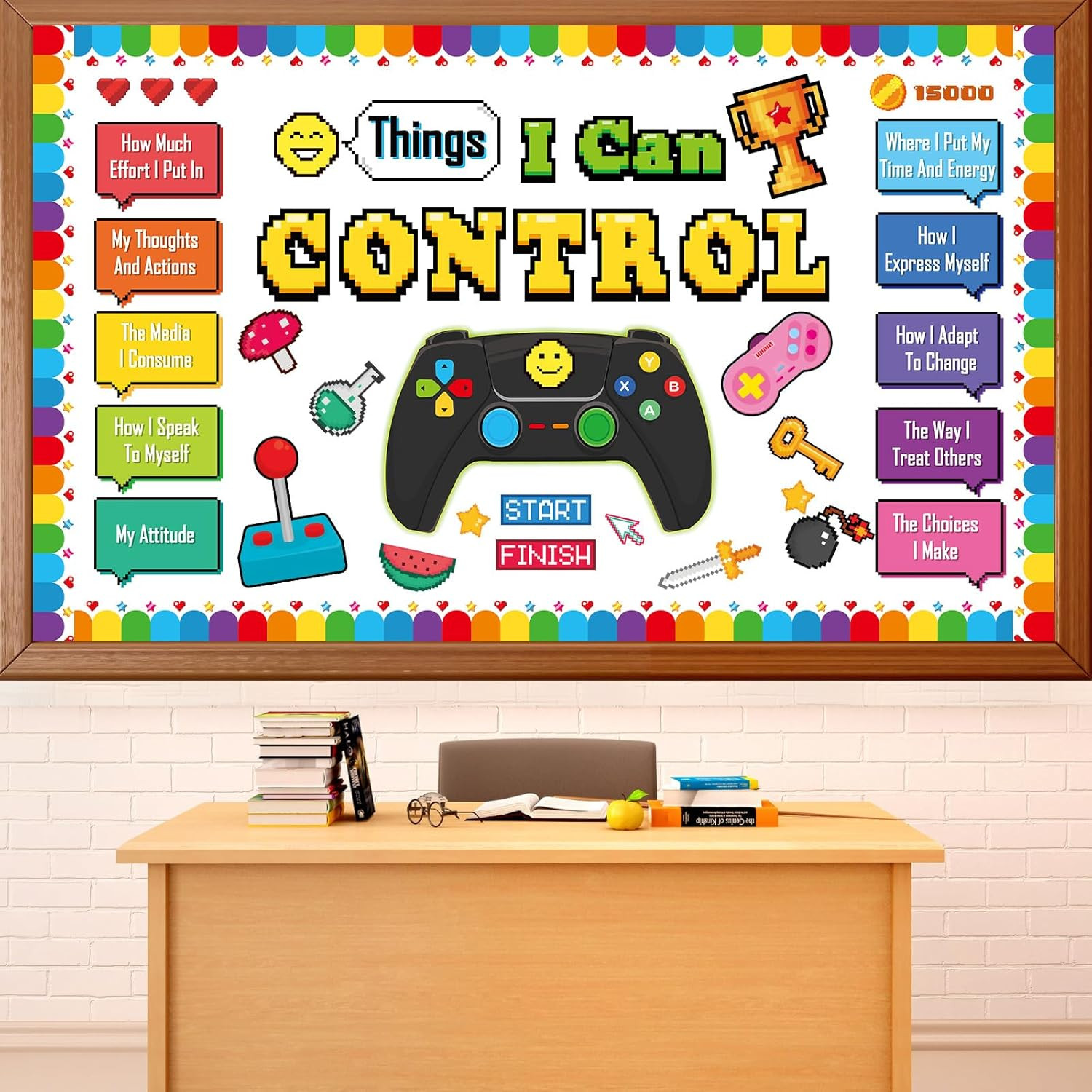Things I Can Control Bulletin Board Set Video Game Classroom Bulletin Board Deco