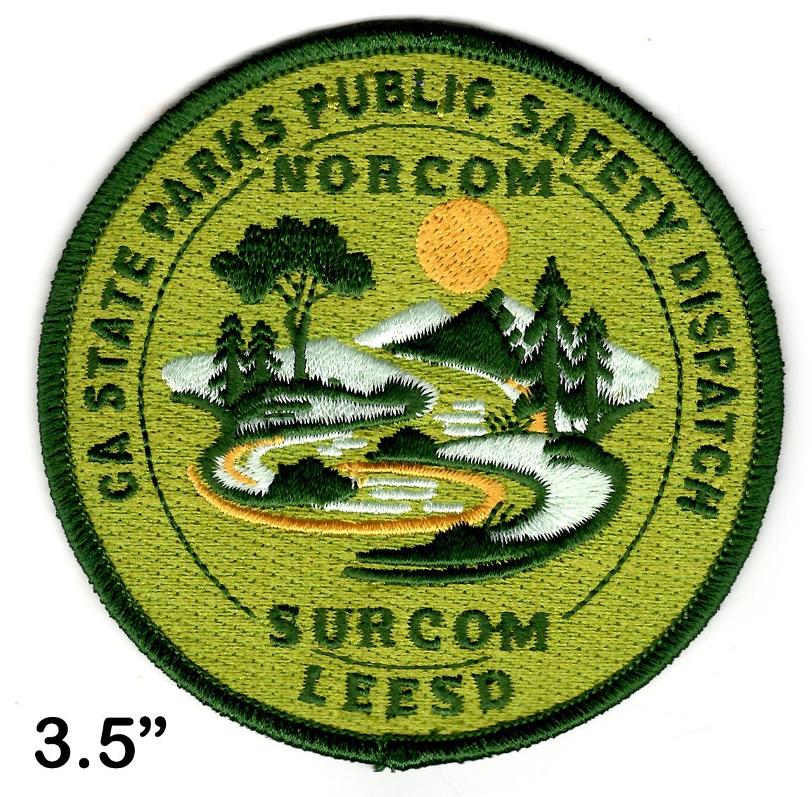 California State Parks - PUBLIC SAFETY DISPATCH - 3.5" Patch