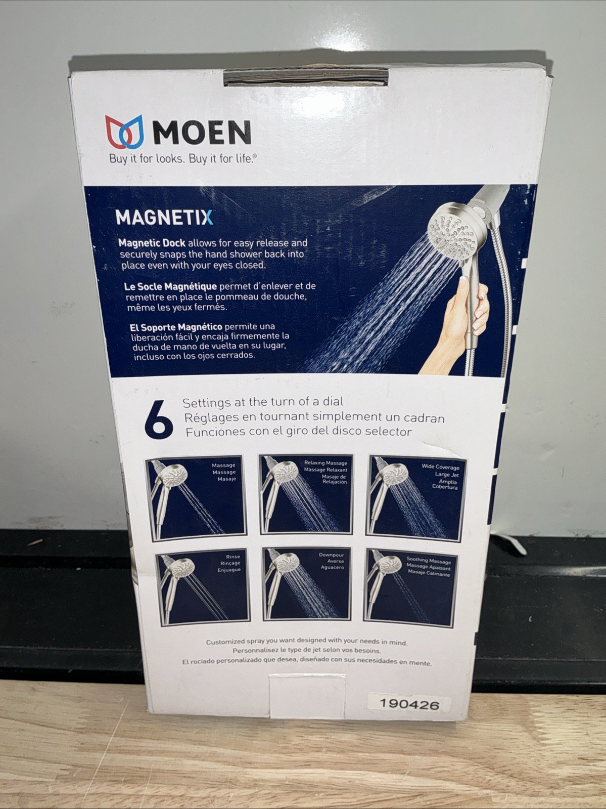 Moen 26100EPSRN Engage 6-Function Handheld Showerhead Spot Resist Brushed Nickel