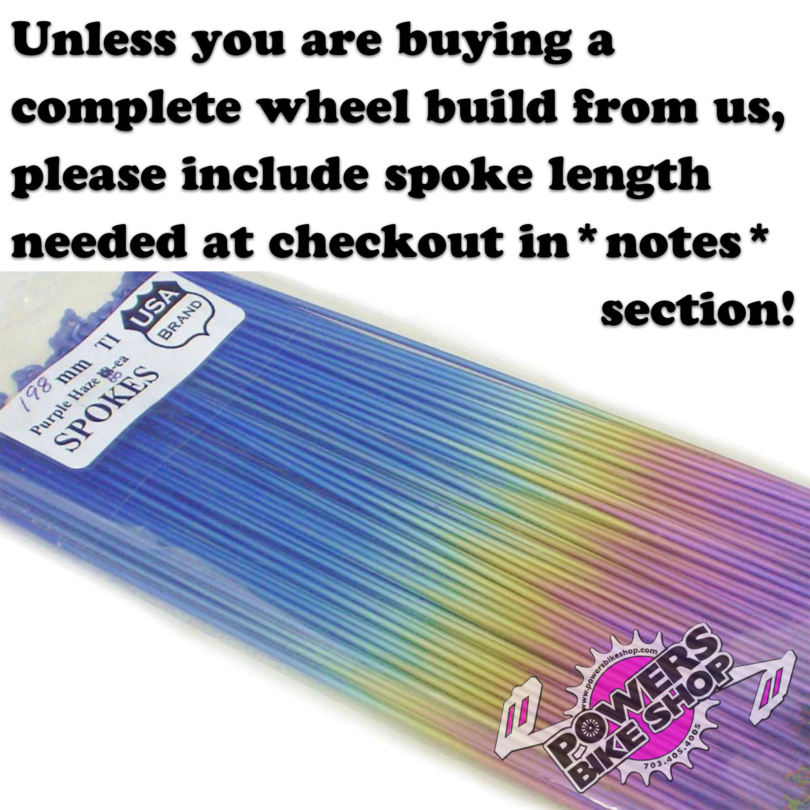 Titanium Spokes pack of 36