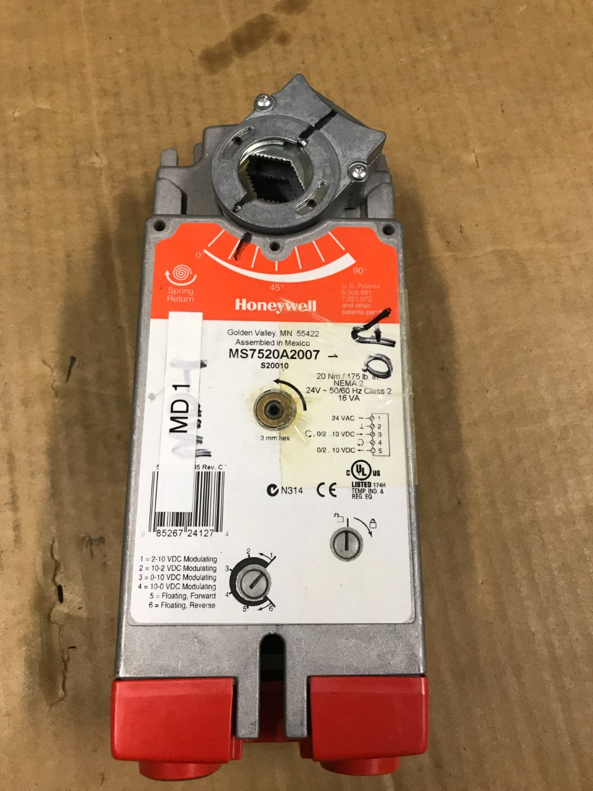 Honeywell Damper Actuator - #MS7520A2007