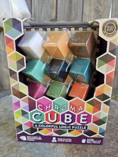 Chroma Cube Logic Game with 25 Puzzles for Adults IQ Raiser Award Winning NEW