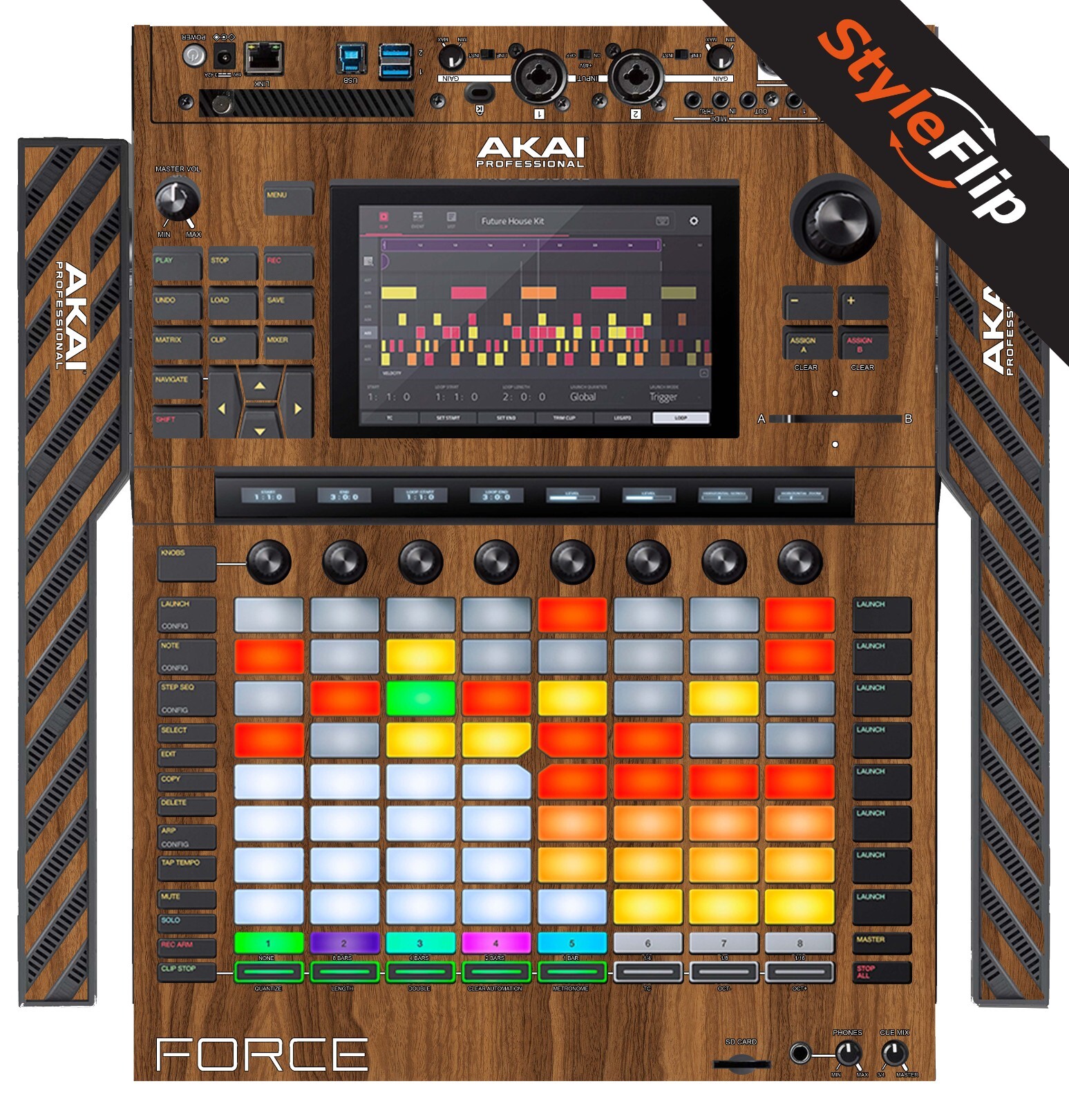 Akai Force Skin | Wood 2 | Protective Decal | StyleFlip Skins