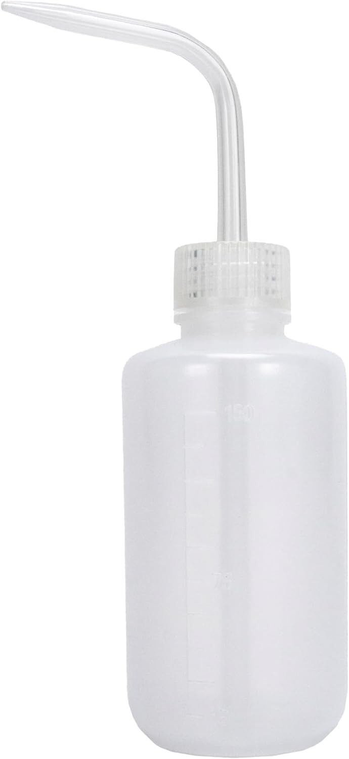 Plastic Boston Round Wash Bottle, 150ml, Each