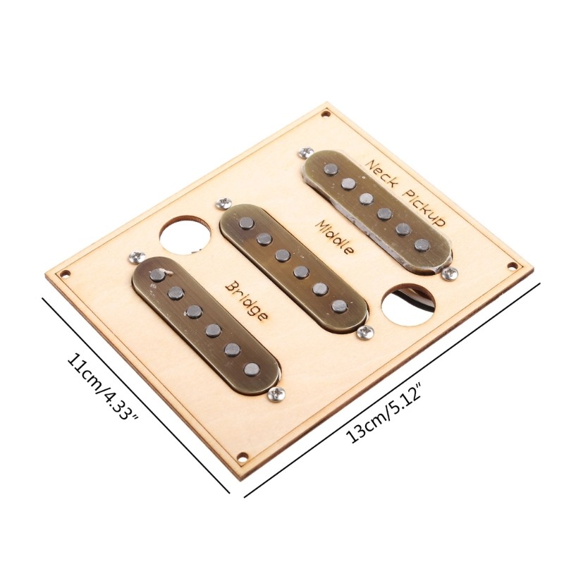 3 Single Coil Guitar Pickups, Pickguards Set Loaded Pickguard Scratch Resistant