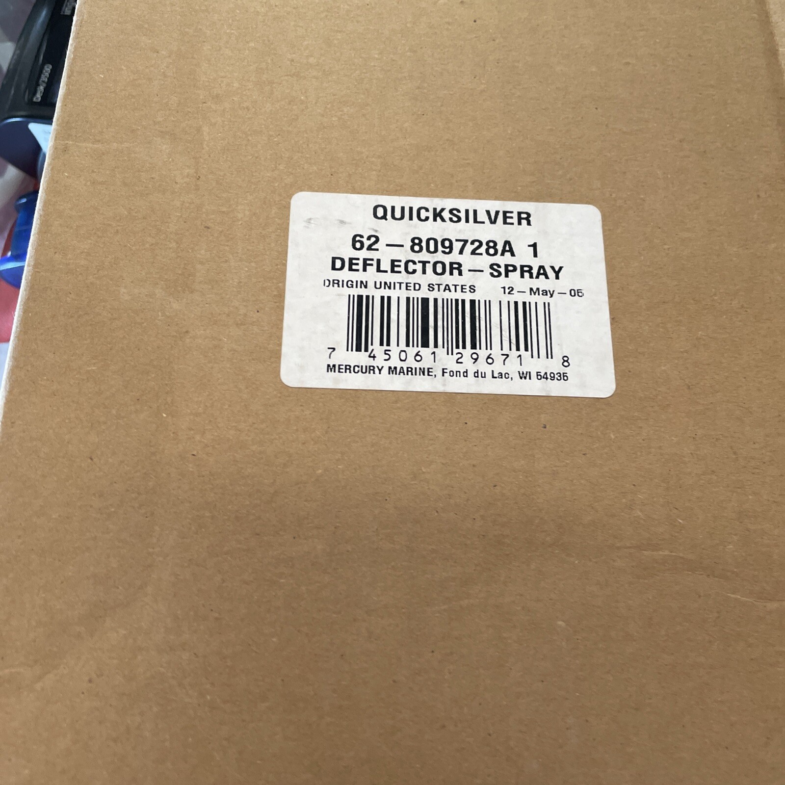 Inflatable Boat NEW 62-809728a1 Spray Deflector Nib Nos Mercury