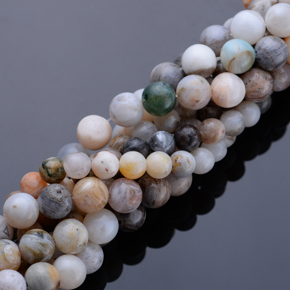 15“ Natural 4/6/8mm Freeform Gemstone Beads For DIY Jewelry Making Strand
