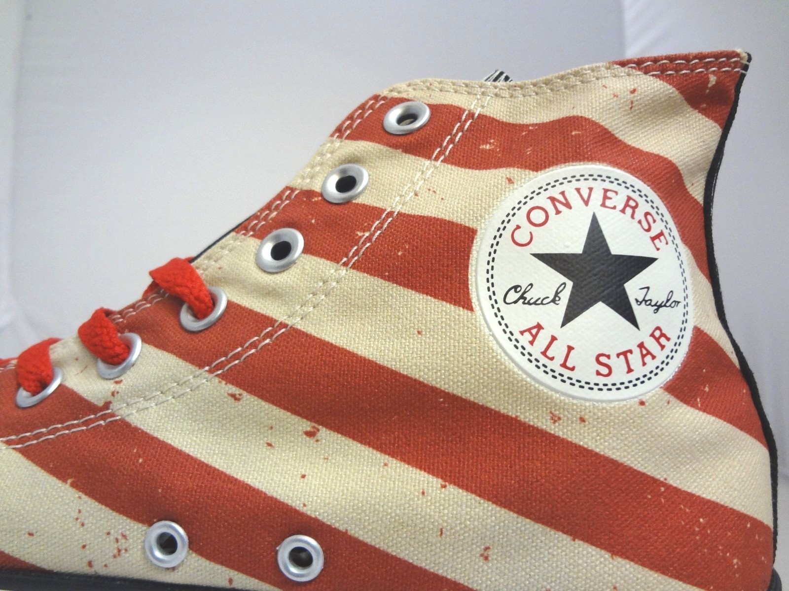 Converse Chuck Taylor All Star Vintage American Flag Black/Fire High Top 144677F