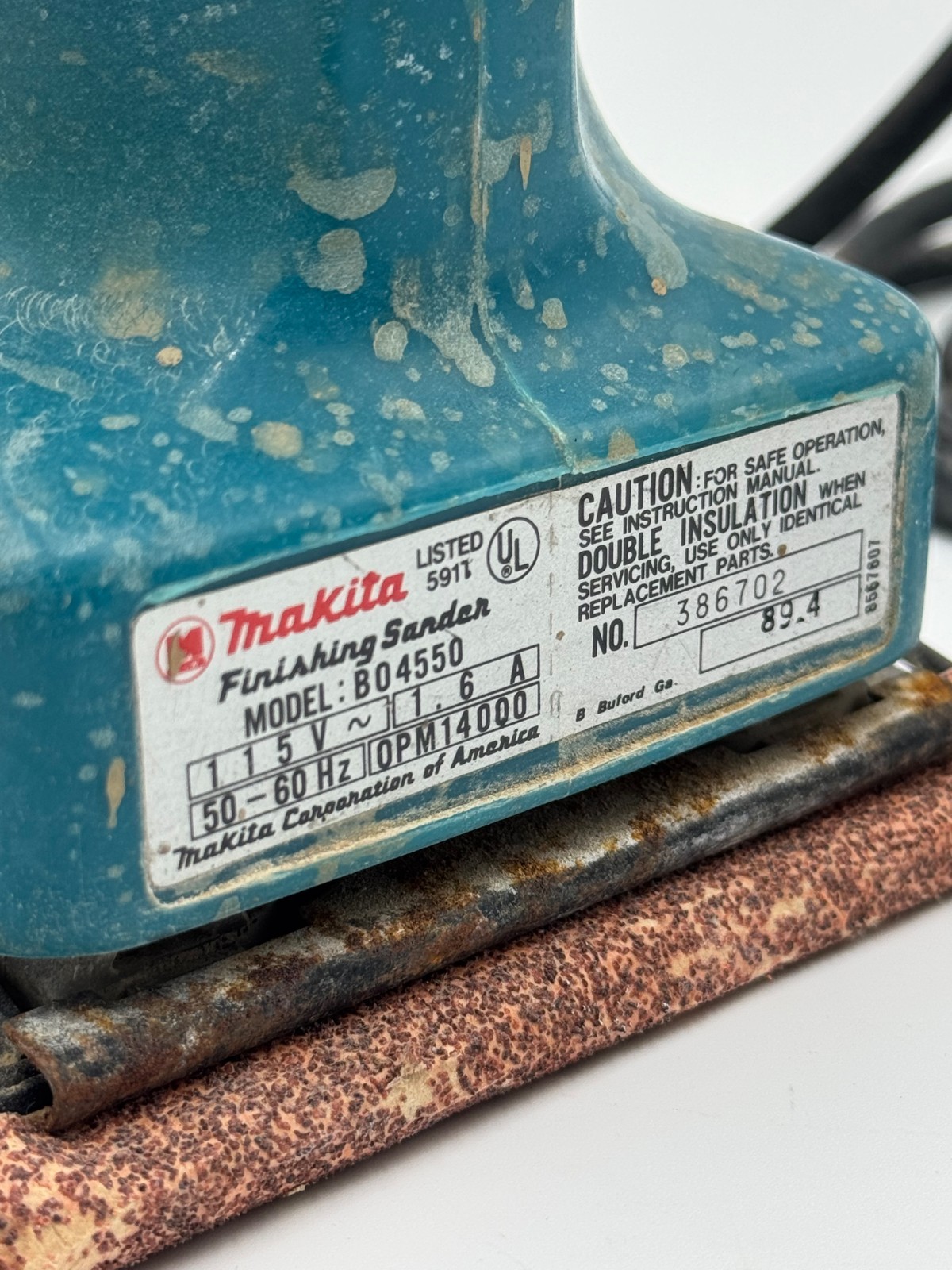 MAKITA B04550 FINISHING SANDER (P14021951)