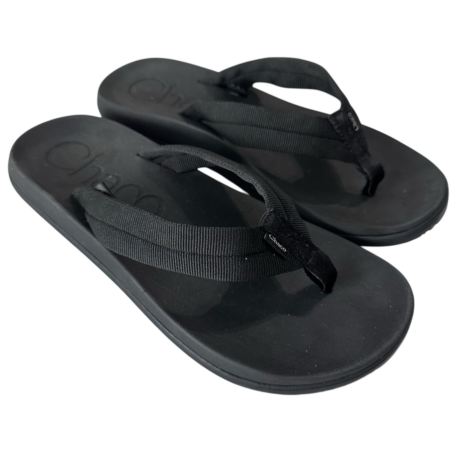 Chaco Black Chillos Flip Flop Thong Sandals Mens 10 Summer Outdoor Beach