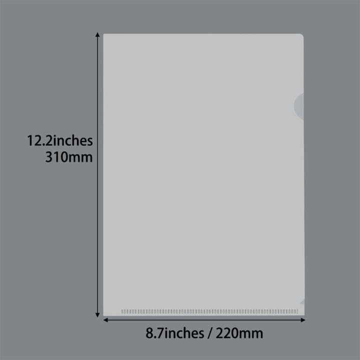 YIRUZWRD 20 Pack Document Clear Plastic Folder Copy 12.2"*8.7", Transparent