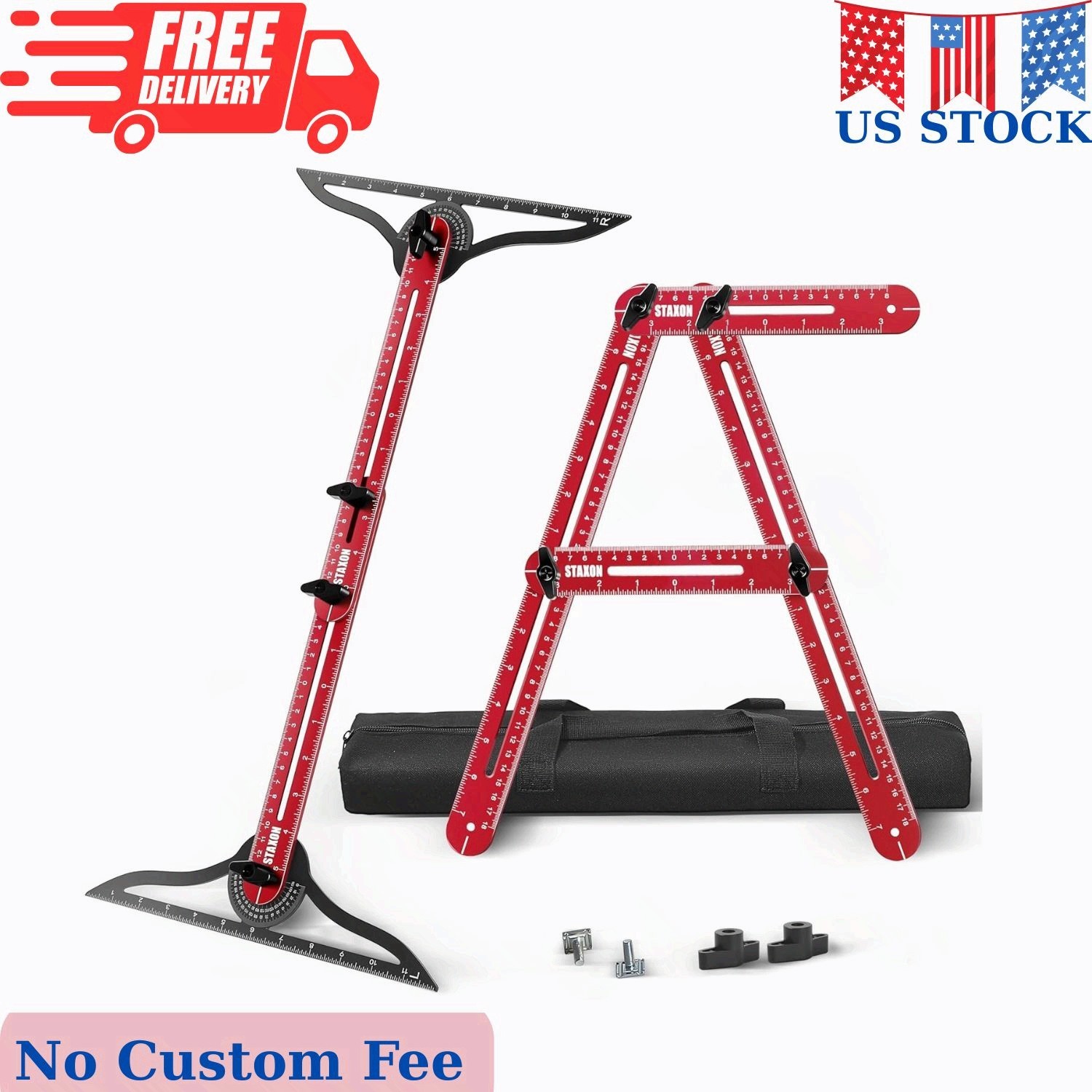 Stair Tread Template Tool, Stair Tread Gauge,Hidden Screw Slide Rail Stair Tools