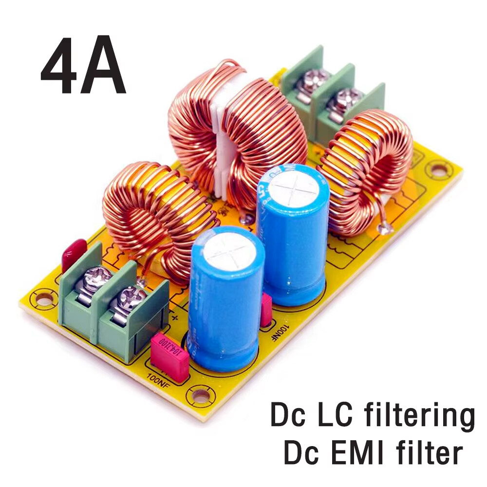 2X DC LC Filter 4A 10A 20A EMI Filter DC 12V Electromagnetic Interference Filter
