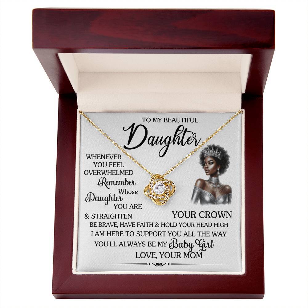 To My Daughter Necklace-African American Jewelry Gifts For Black Daughter