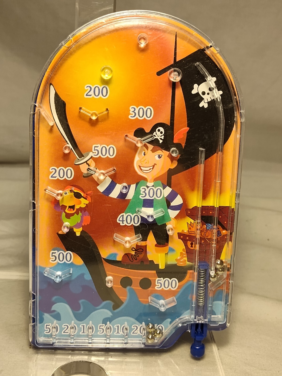 Tabletop Pirate Pinball Game Ship Treasures