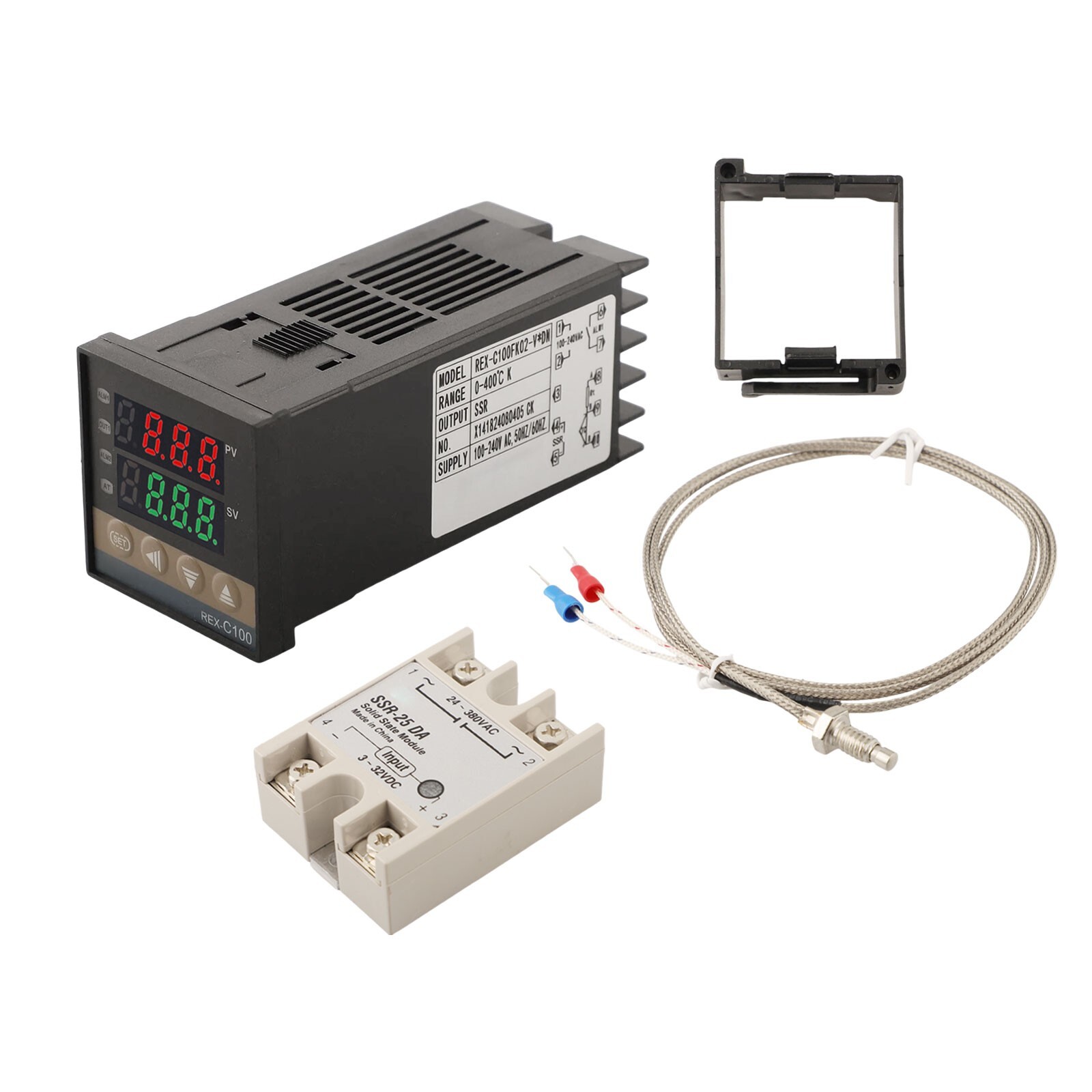 REX-C100 SSR DN+SSR-25DA+M6 British Temperature Controller And Thermocouple