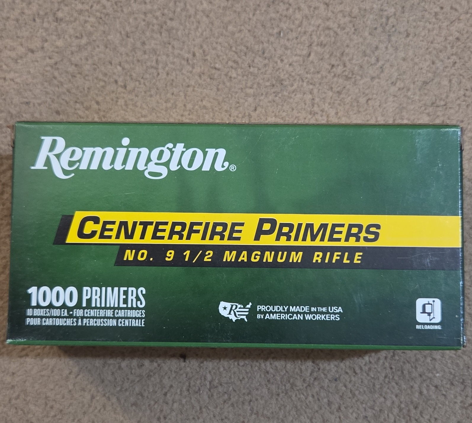 Remington Centerfire Primers No. 9 1/2 Magnum Rifle 1000 Count MPN 22622