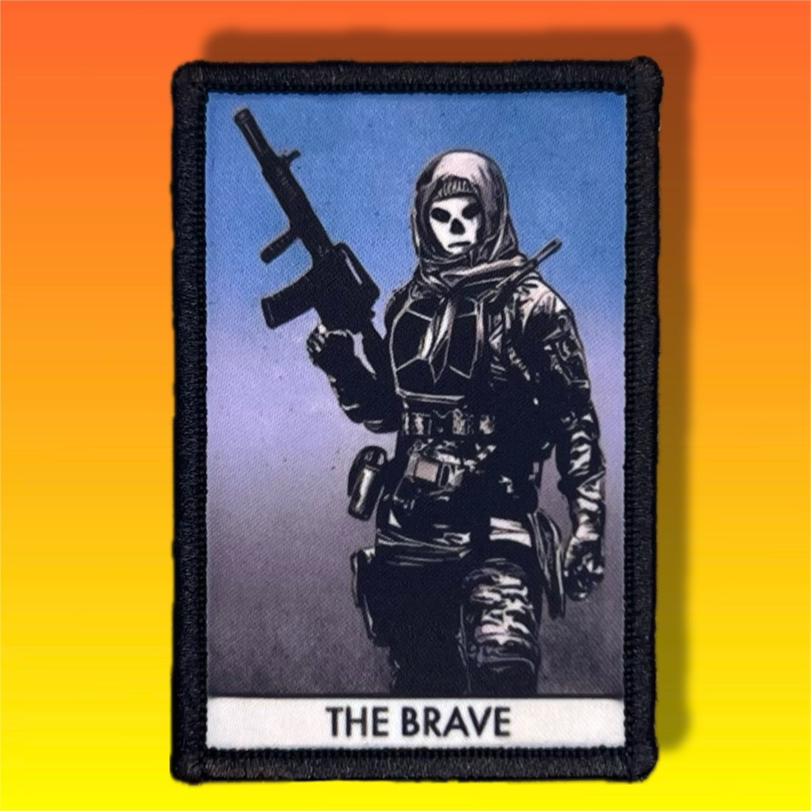 Brave Tarot Card COD Morale Patch / Military Tactical ARMY Operator Hook 942
