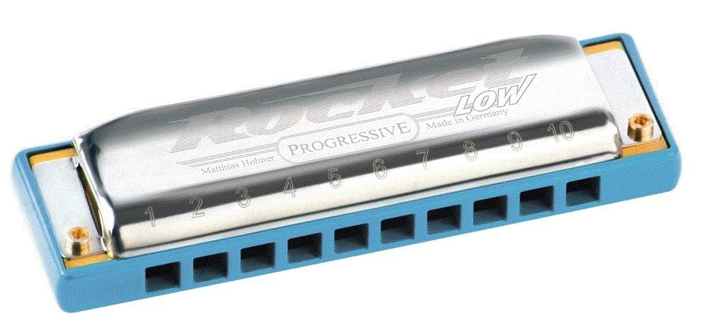 HOHNER Rocket Harmonica, Key of Low C, Silver (M2016BXLC)