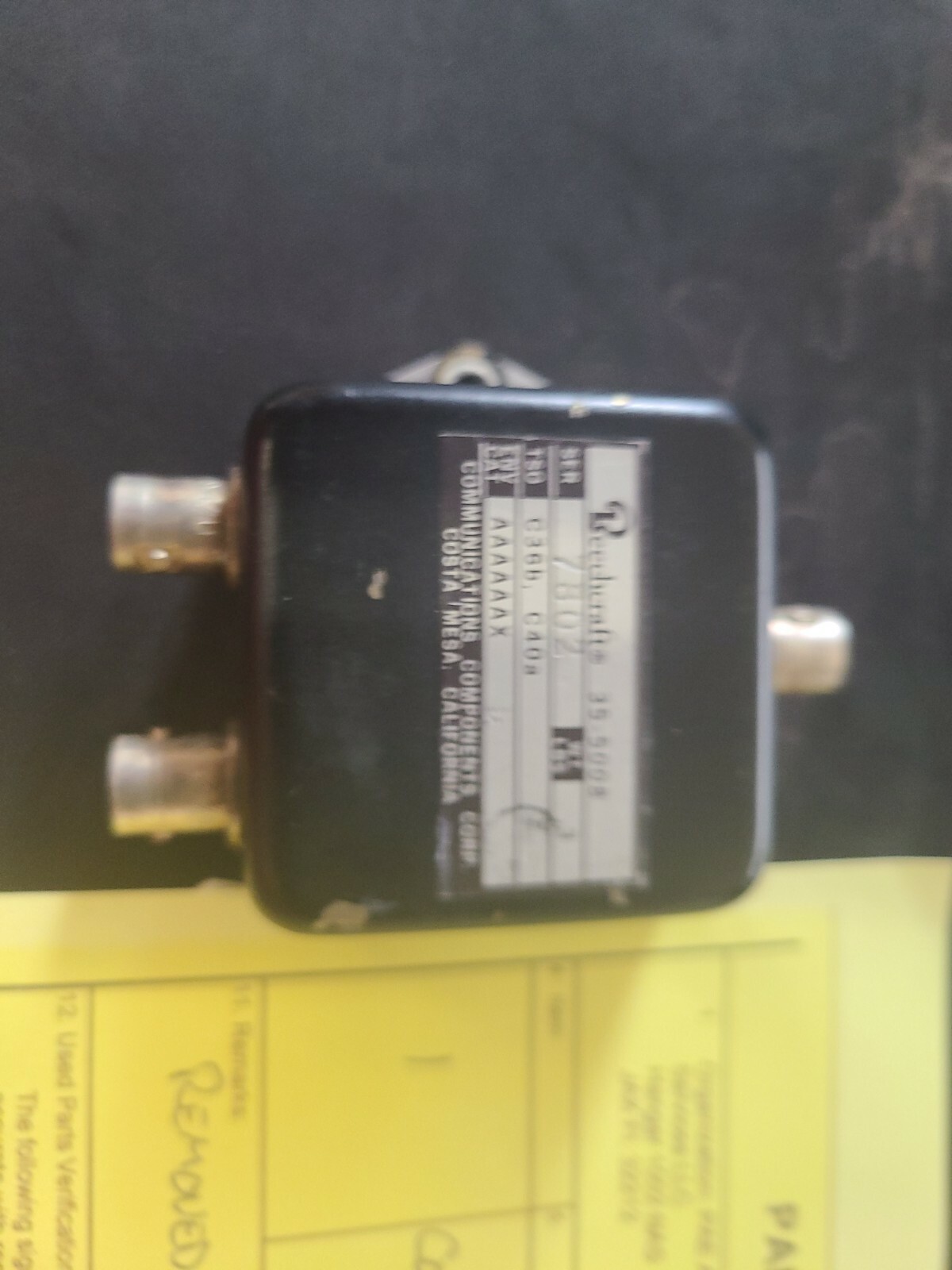 35-5008 Comp Beechcraft Antenna Coupler Serviceable Tag