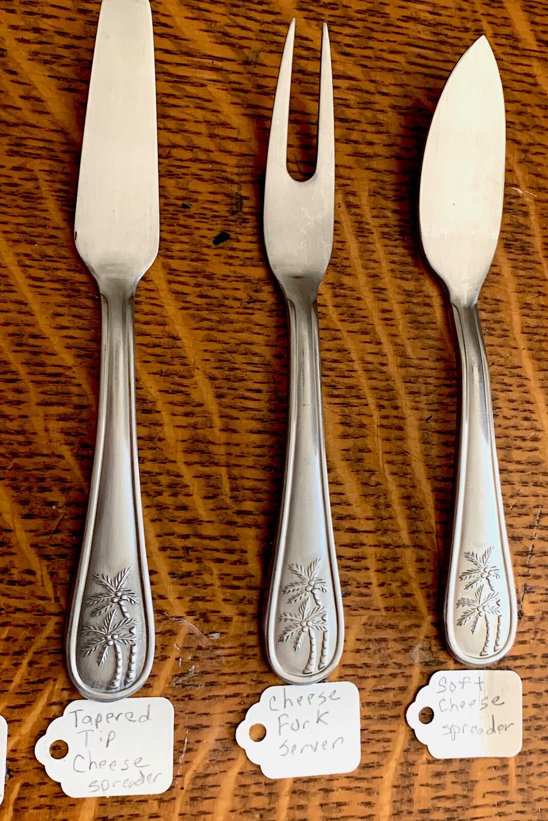 Cambridge COCONUT *PALM TREE* FLATWARE SILVERWARE - TROPICAL HAWAIIAN