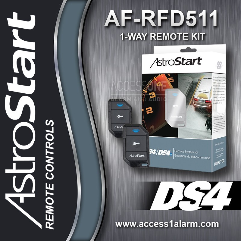 AstroStart AF-RFD511 1-Way Remote Control Kit And Antenna For DS3 DS4 Systems
