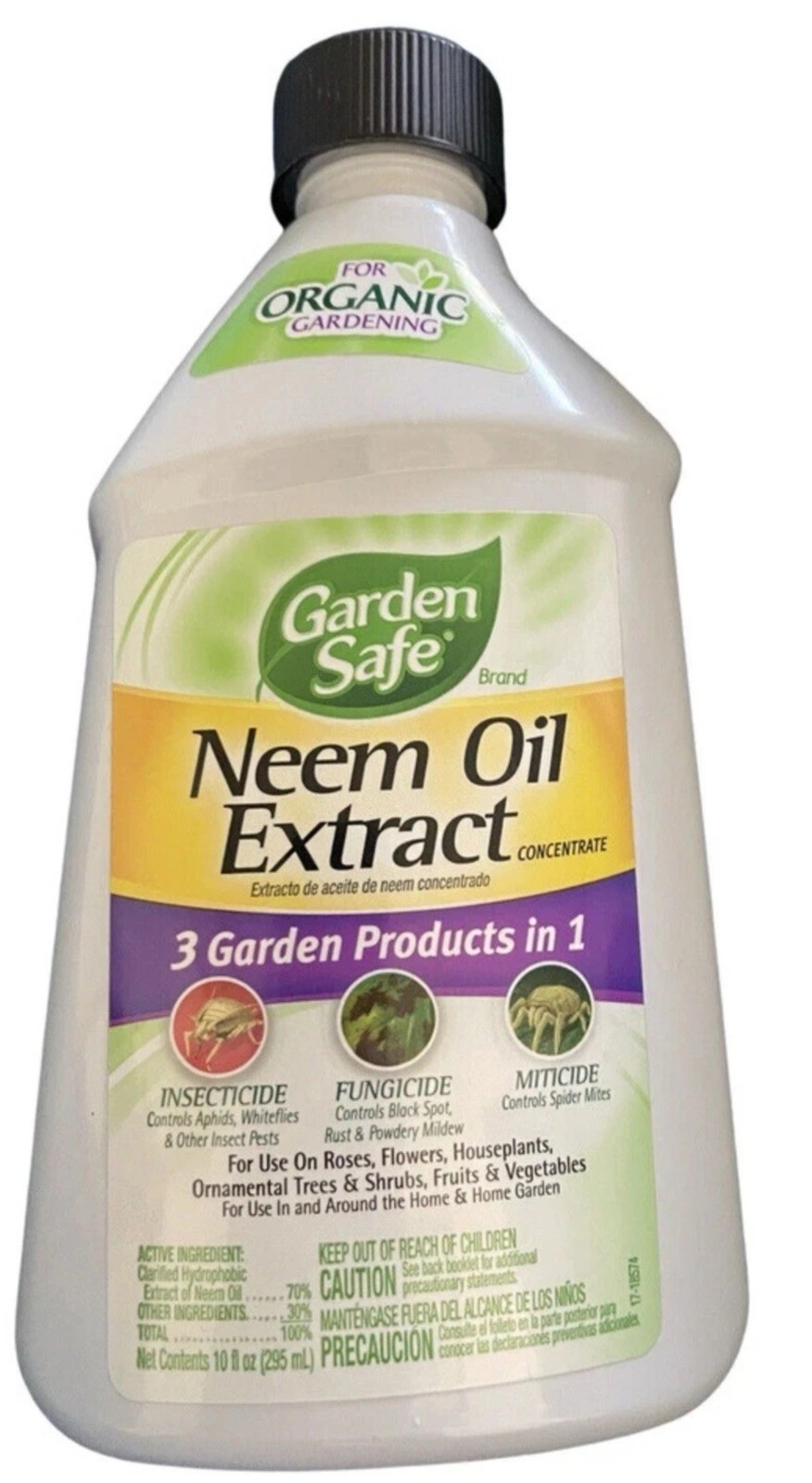 Garden Safe Neem Oil Extract Concentrate 10 fl oz