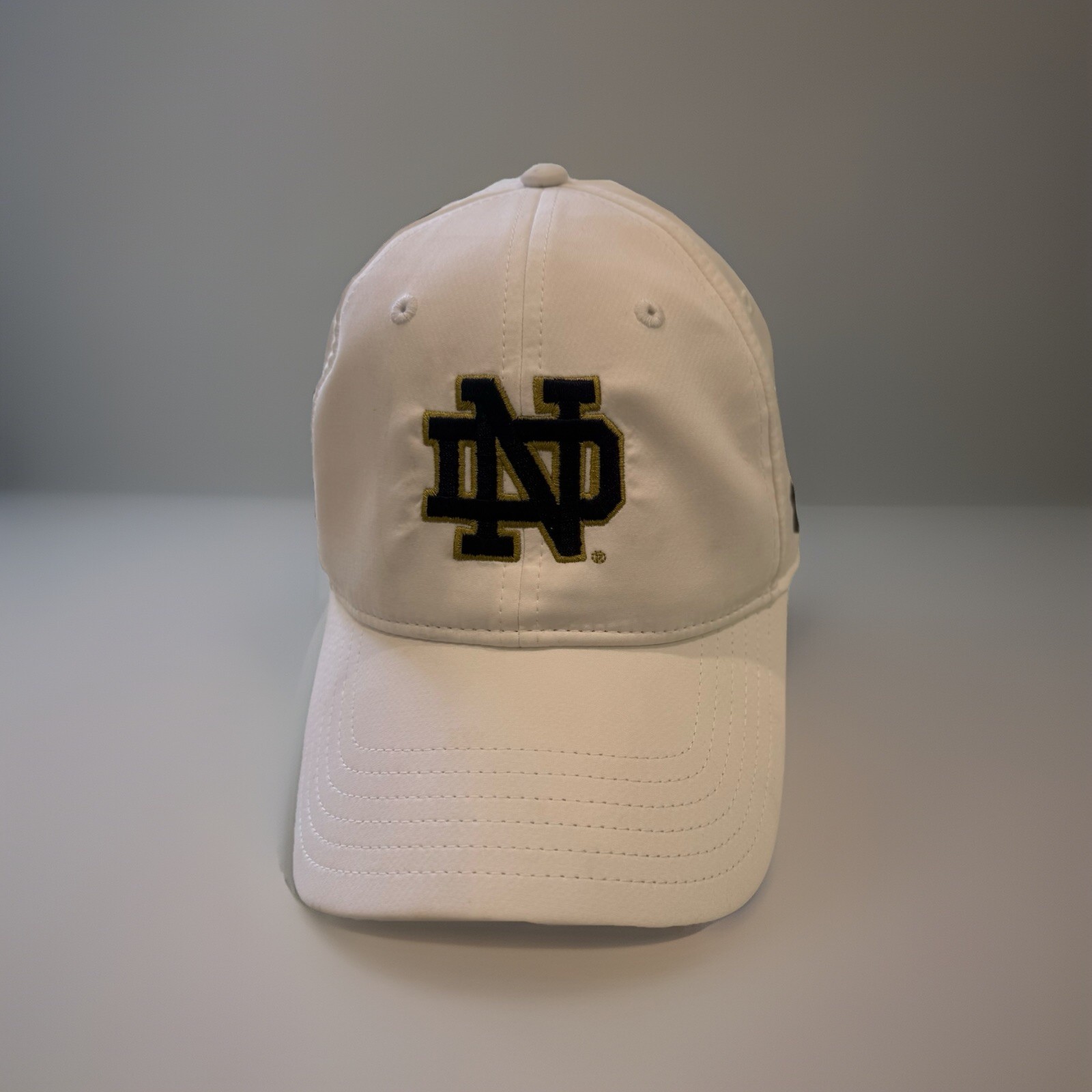 Notre Dame Under Armour White Cotton Bowl Playoff Semifinal Hat Cap Strap Buckle