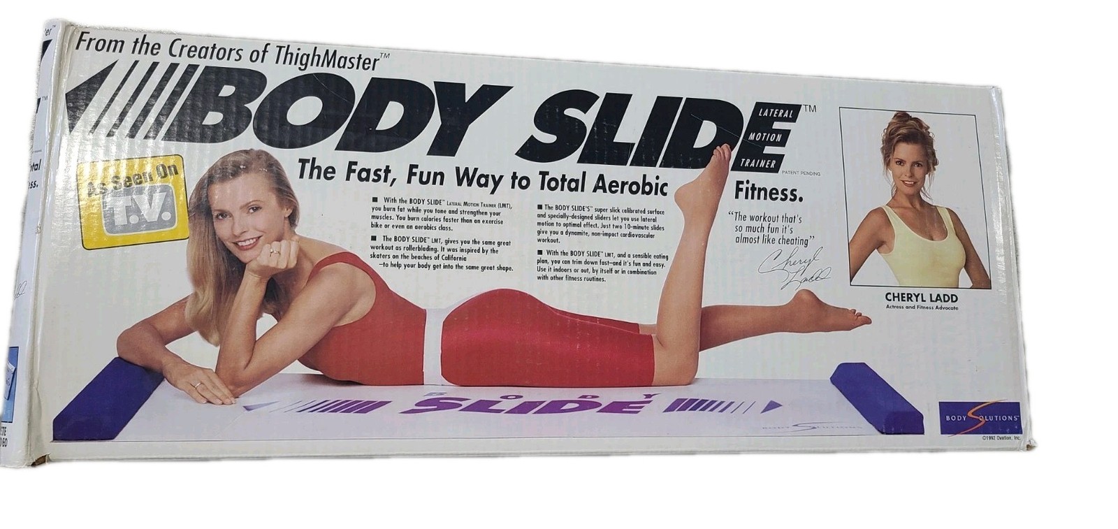 Body Slide Cheryl Ladd 1992 Exercise Aerobic Fitness Lateral Motion Trainer