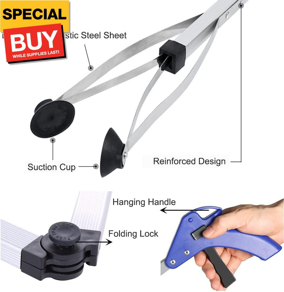 Reacher Grabber 32 Inch Extra Long Folding Reaching Claw Heavy Duty Mobility Aid