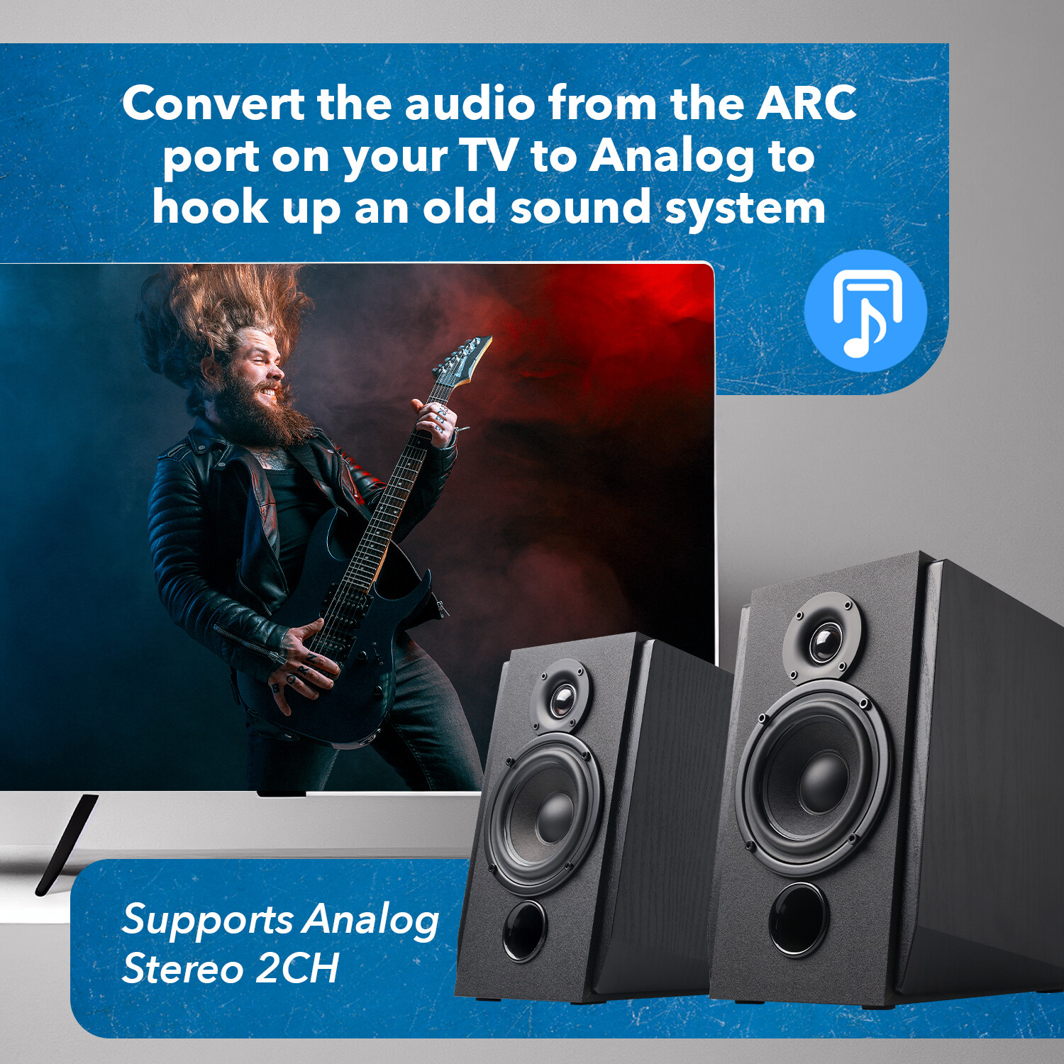 OREI HDMI ARC to Analog Audio Converter Decoder