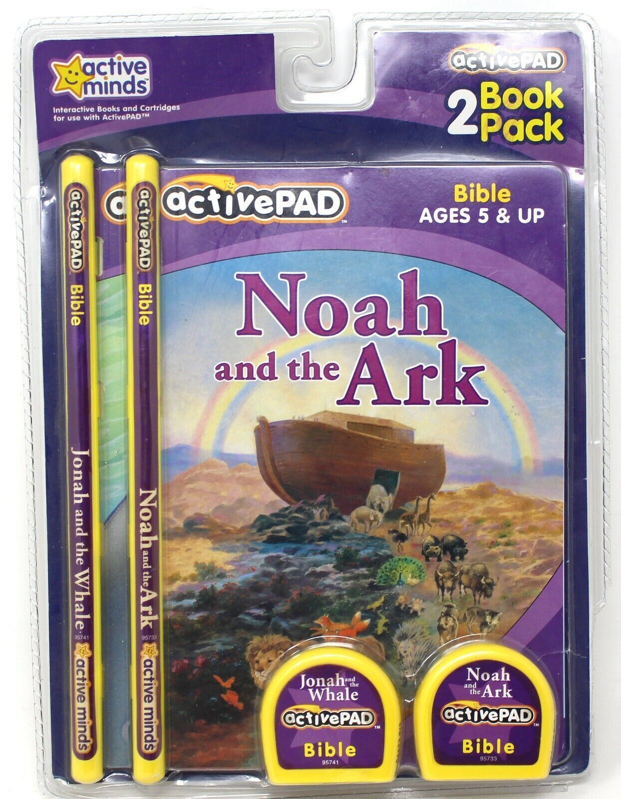 Active Pad Noah Ark Jonah and the whale Interactive 2 Book Pack Cartridges