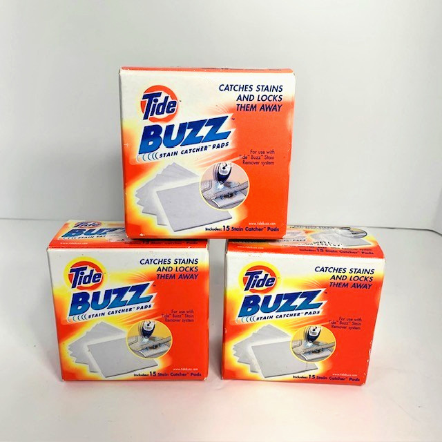 Tide Buzz Stain Catcher PadsRefill 15  Each 45 Pads Total Brand New Lot Of 3