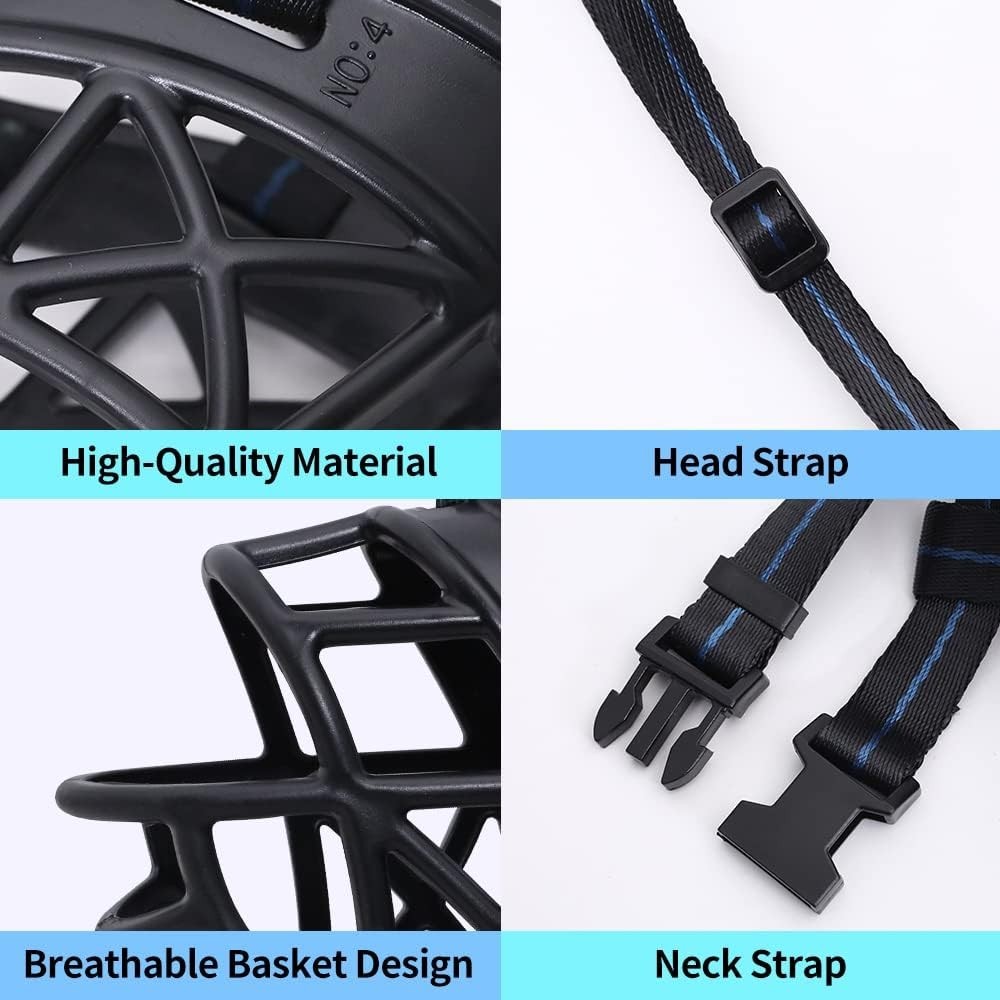 Dog Muzzle Breathable Basket for Small Medium Large Dogs