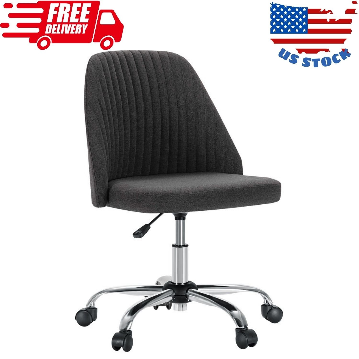 Office Chairs Desk Chair Rolling Task Chair Adjustable with Wheels Armless