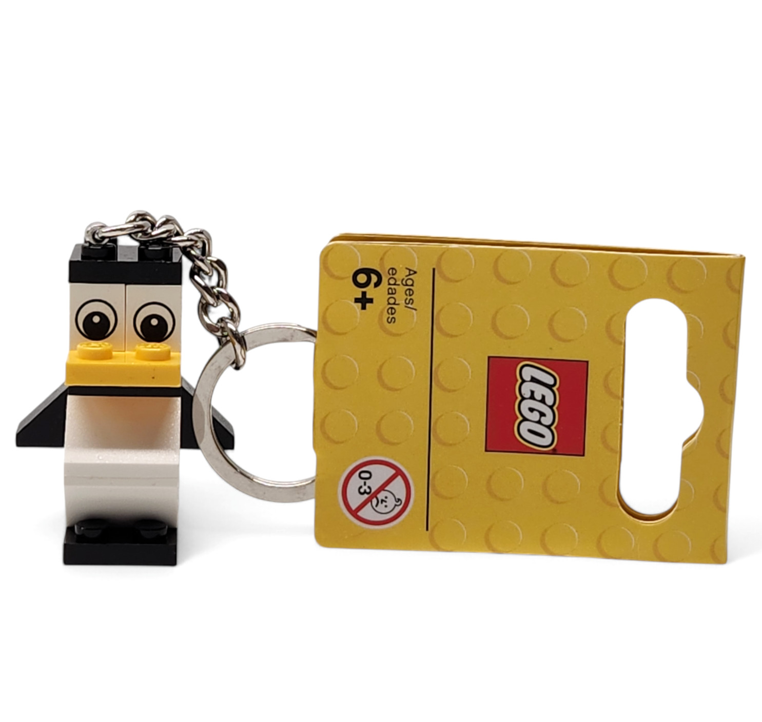 LEGO #852987 Penguin Keychain RARE White Black Yellow RETIRED Key Chain, NEW NWT