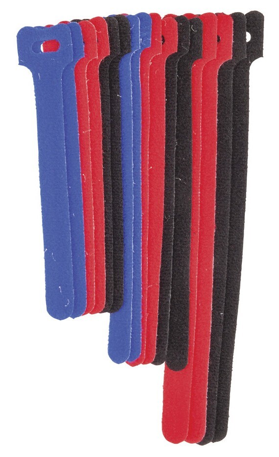 Cable Ties Hook & Loop Mixed Lengths 16 Piece HP1232