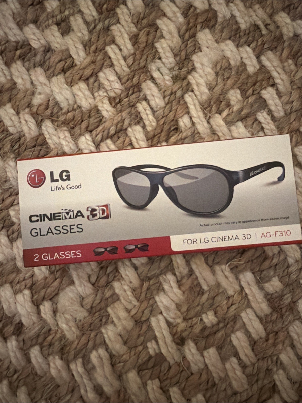 LG AG-F310 Cinema 3D Glasses - Black