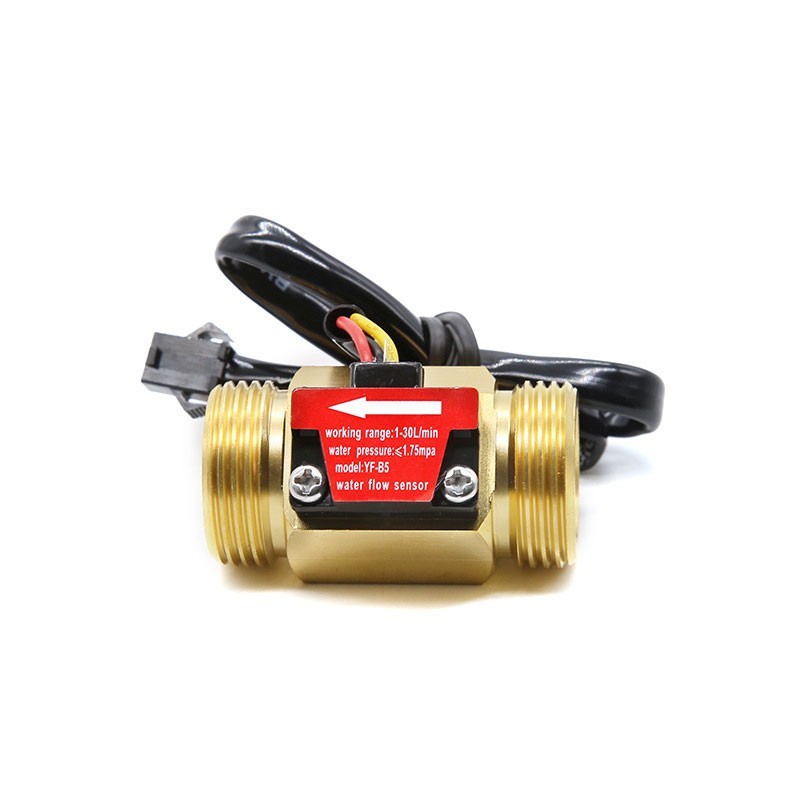 YF-B5 G3/4 1-30L/min Copper Hall-Effect Water Flow Sensor for Water Heaters