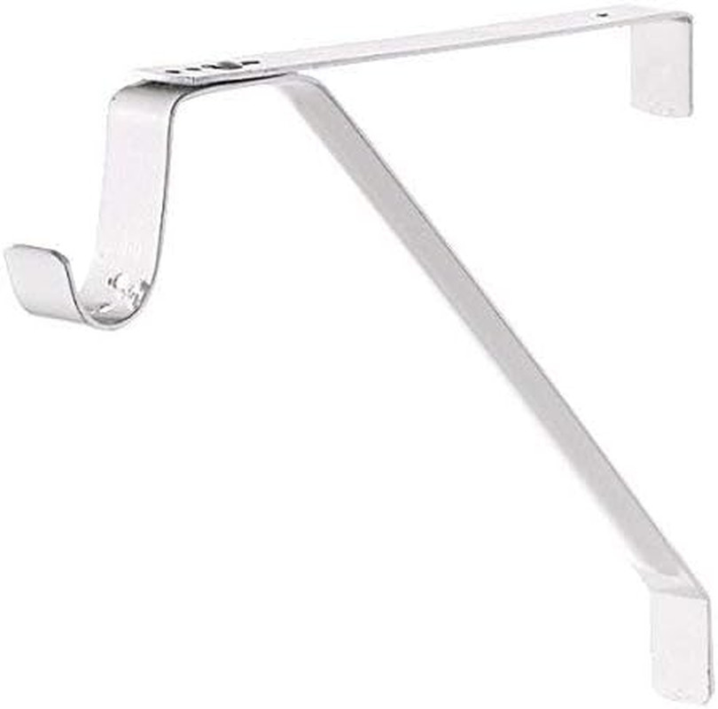 RP-0043-WT Adjustable Shelf and Rod Bracket, White