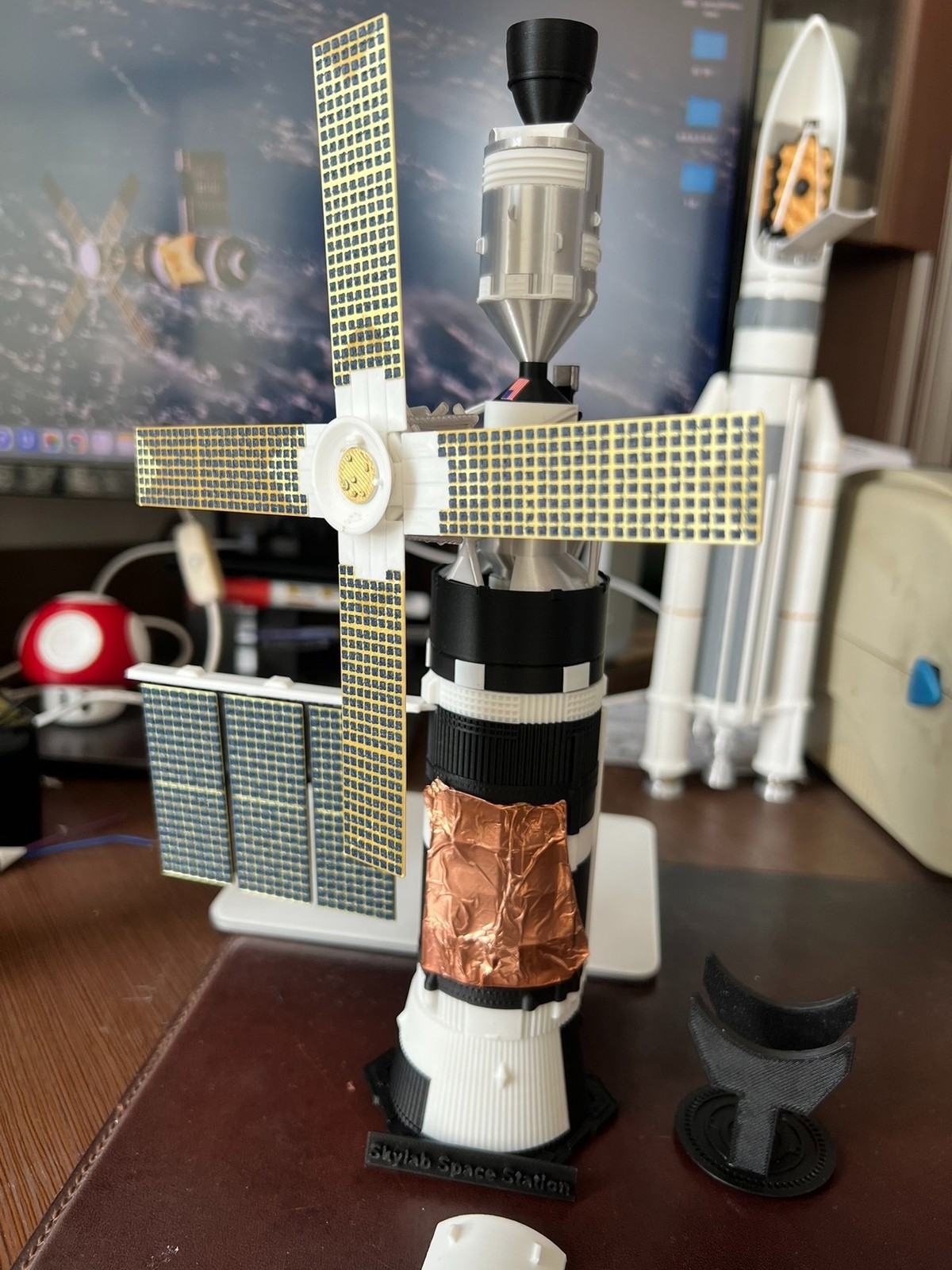 1:144 Scale US SkyLab Spacecraft Painted 3D Printing Model Toy Handmade Figure