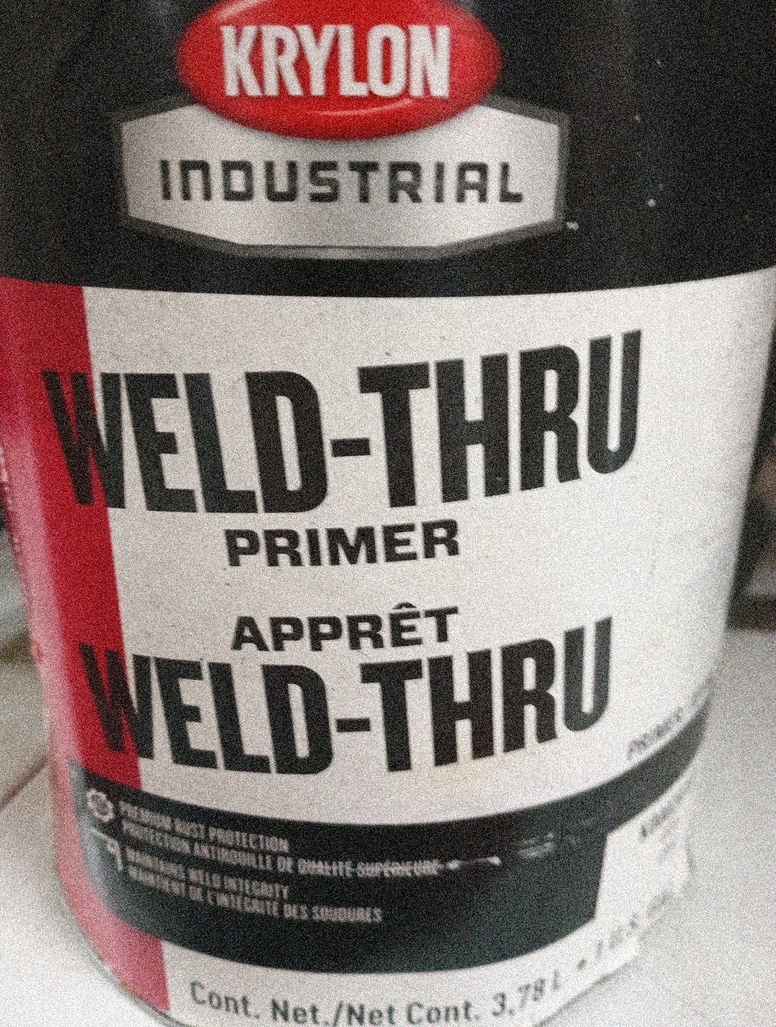 KRYLON K00020102,  Weld-thru Gray  Primer,  1 Gallon, 493