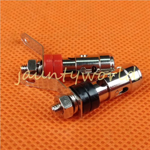 2PC Small Spring Load Speaker Banana Amp Terminal Binding Post