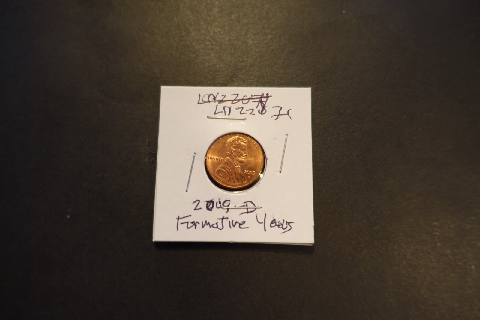 2009-D 1 cent Lincoln Formative Years Penny