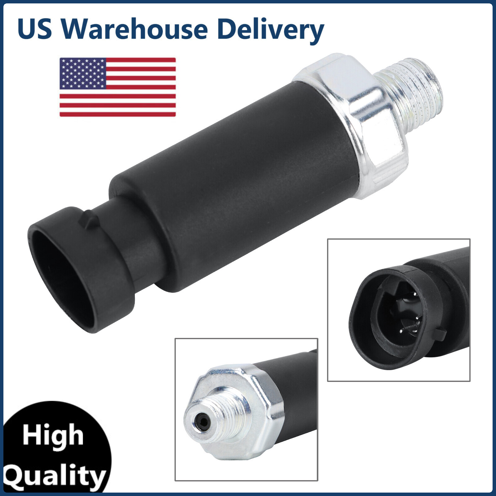 Engine Oil Pressure Sensor fits GMC 1990-1997 K1500 Pickup 4.3L 5.0L 5.7L.